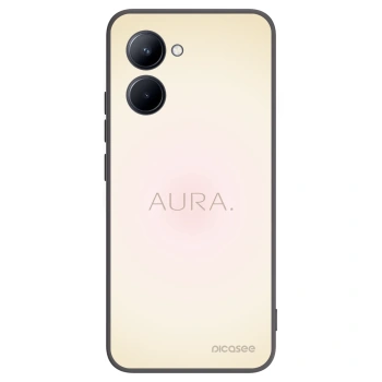 Picasee silikonowe czarne etui na Realme C33 (2023) - Aura