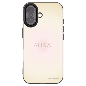 Picasee silikonowe czarne etui na Apple iPhone 16 - Aura