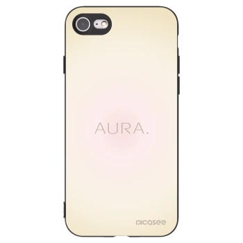 Picasee silikonowe czarne etui na Apple iPhone 8 - Aura