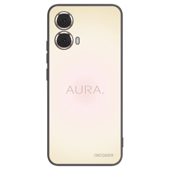 Picasee silikonowe czarne etui na Motorola Moto G85 - Aura