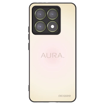 Picasee silikonowe czarne etui na Xiaomi 14T - Aura