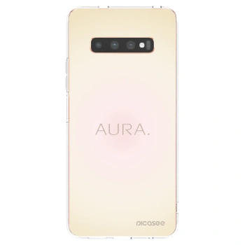 Picasee silikonowe przeźroczyste etui na Samsung Galaxy S10 Plus G975 - Aura