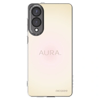 Picasee silikonowe przeźroczyste etui na Samsung Galaxy S25 Edge 5G - Aura