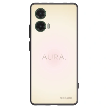 Picasee silikonowe czarne etui na Motorola Moto G35 5G - Aura