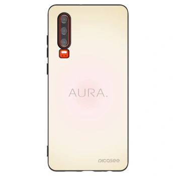 Picasee silikonowe czarne etui na Huawei P30 - Aura