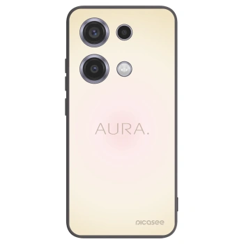 Picasee silikonowe czarne etui na Xiaomi Redmi Note 14S - Aura