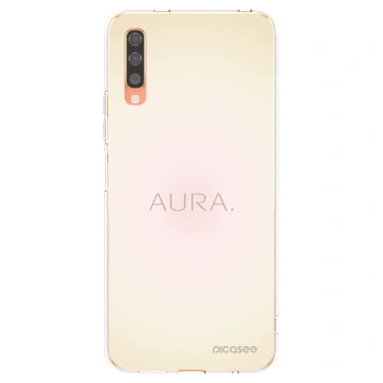 Picasee silikonowe przeźroczyste etui na Samsung Galaxy A70 A705F - Aura
