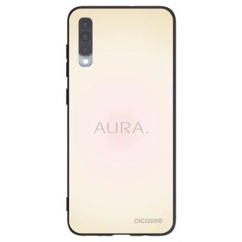 Picasee silikonowe czarne etui na Samsung Galaxy A70 A705F - Aura