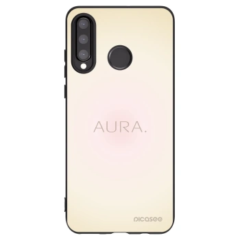 Picasee silikonowe czarne etui na Huawei P30 Lite - Aura