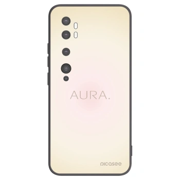 Picasee silikonowe czarne etui na Xiaomi Mi Note 10 (Pro) - Aura