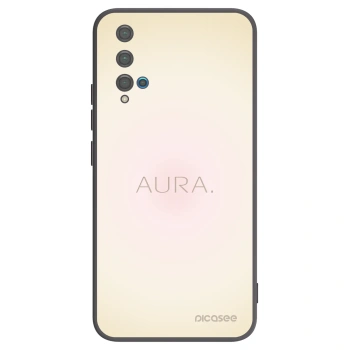 Picasee silikonowe czarne etui na Huawei Nova 5T - Aura
