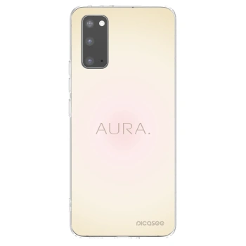 Picasee silikonowe przeźroczyste etui na Samsung Galaxy S20 G980F - Aura