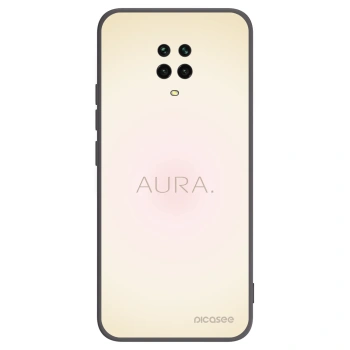 Picasee silikonowe czarne etui na Xiaomi Redmi Note 9 Pro - Aura