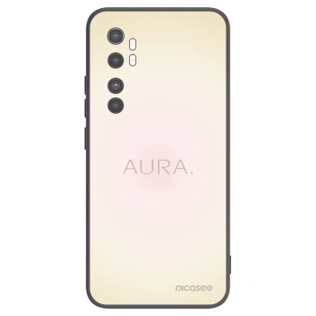 Picasee silikonowe czarne etui na Xiaomi Mi Note 10 Lite - Aura