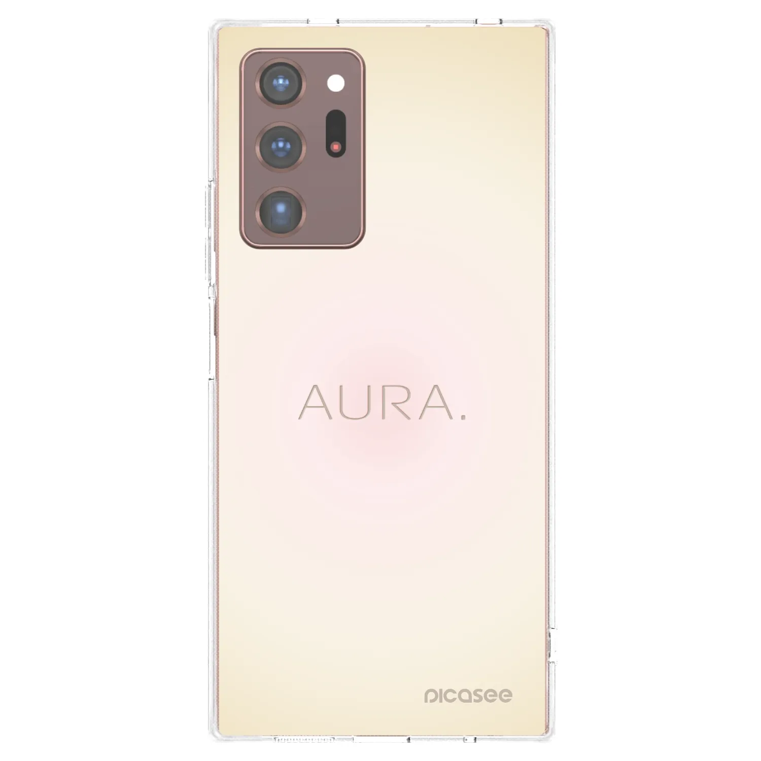 Picasee silikonowe przeźroczyste etui na Samsung Galaxy Note 20 Ultra - Aura