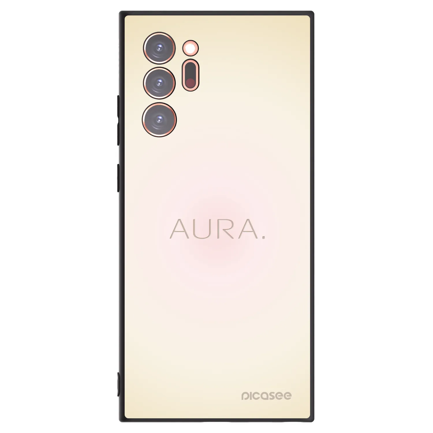 Picasee silikonowe czarne etui na Samsung Galaxy Note 20 Ultra - Aura
