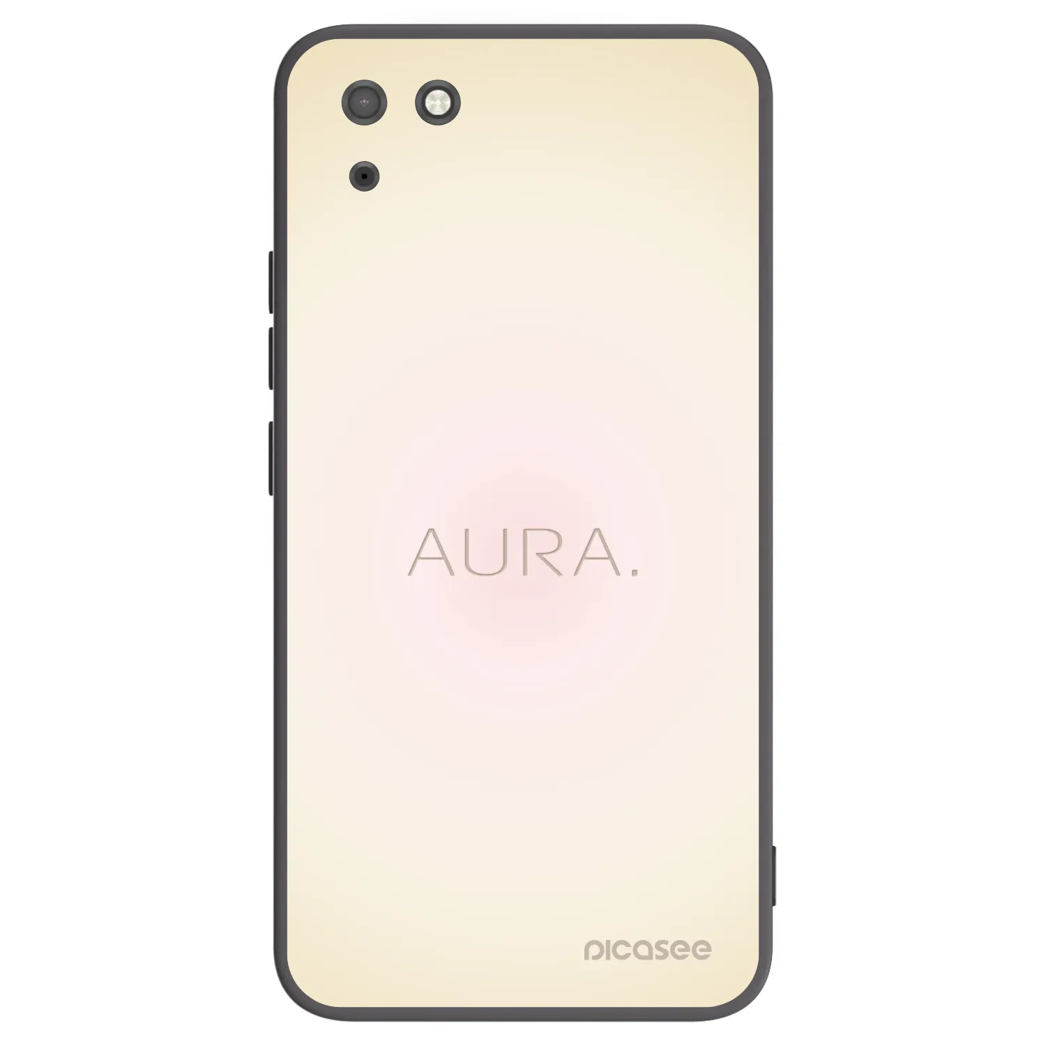 Picasee silikonowe czarne etui na Huawei Y5P - Aura