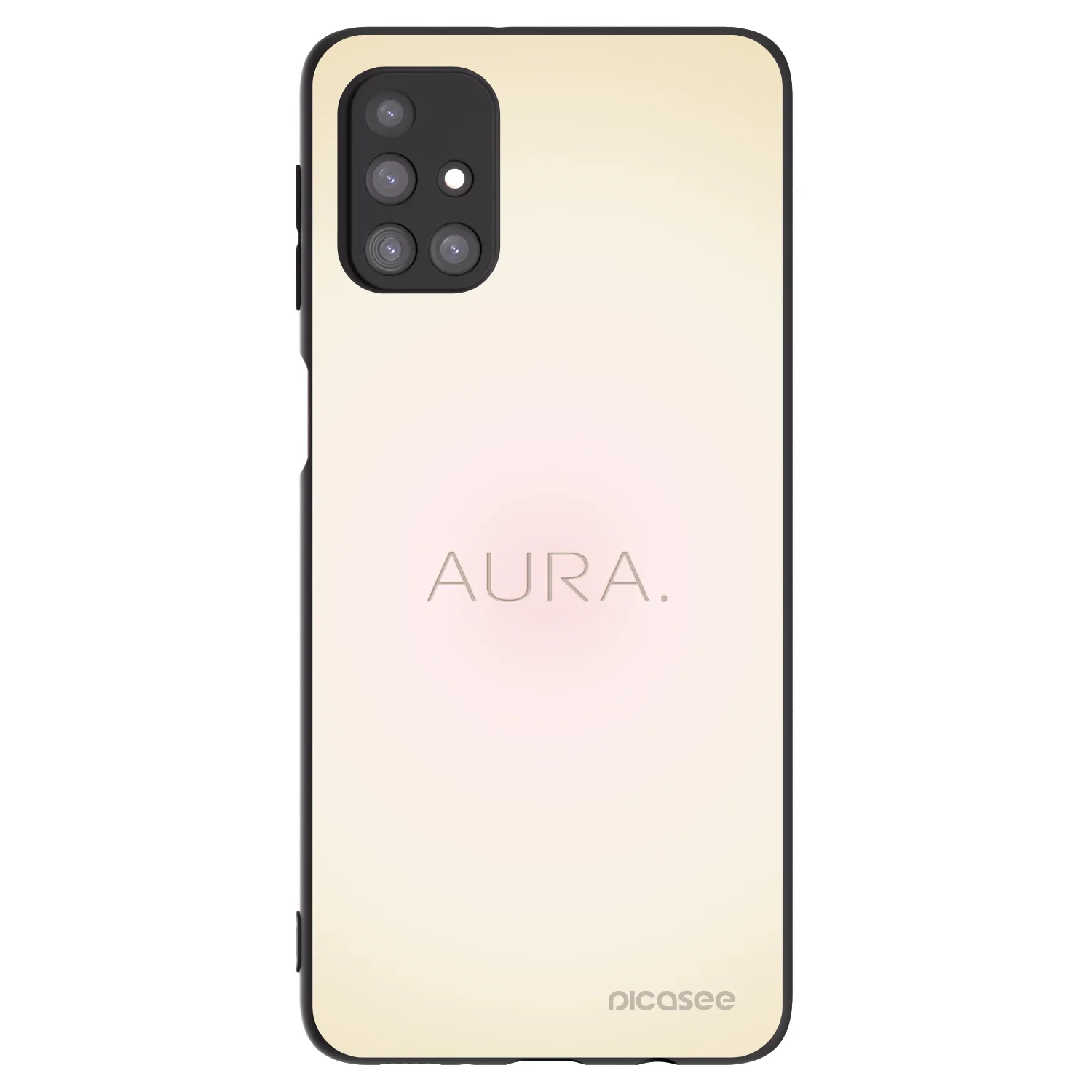 Picasee silikonowe czarne etui na Samsung Galaxy M31s - Aura