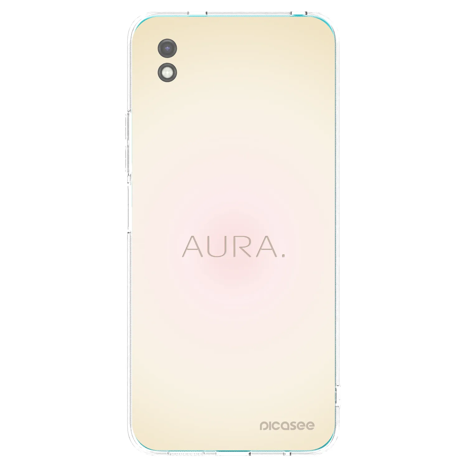 Picasee silikonowe czarne etui na Xiaomi Redmi 9A - Aura