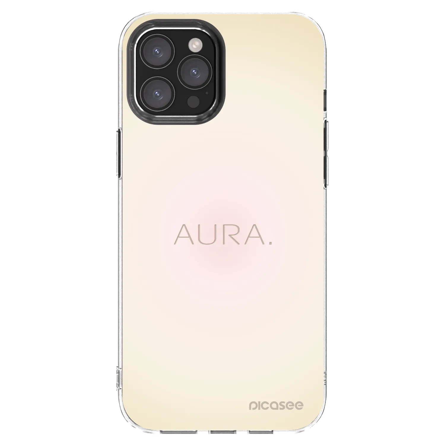 Picasee silikonowe przeźroczyste etui na Apple iPhone 12 Pro Max - Aura
