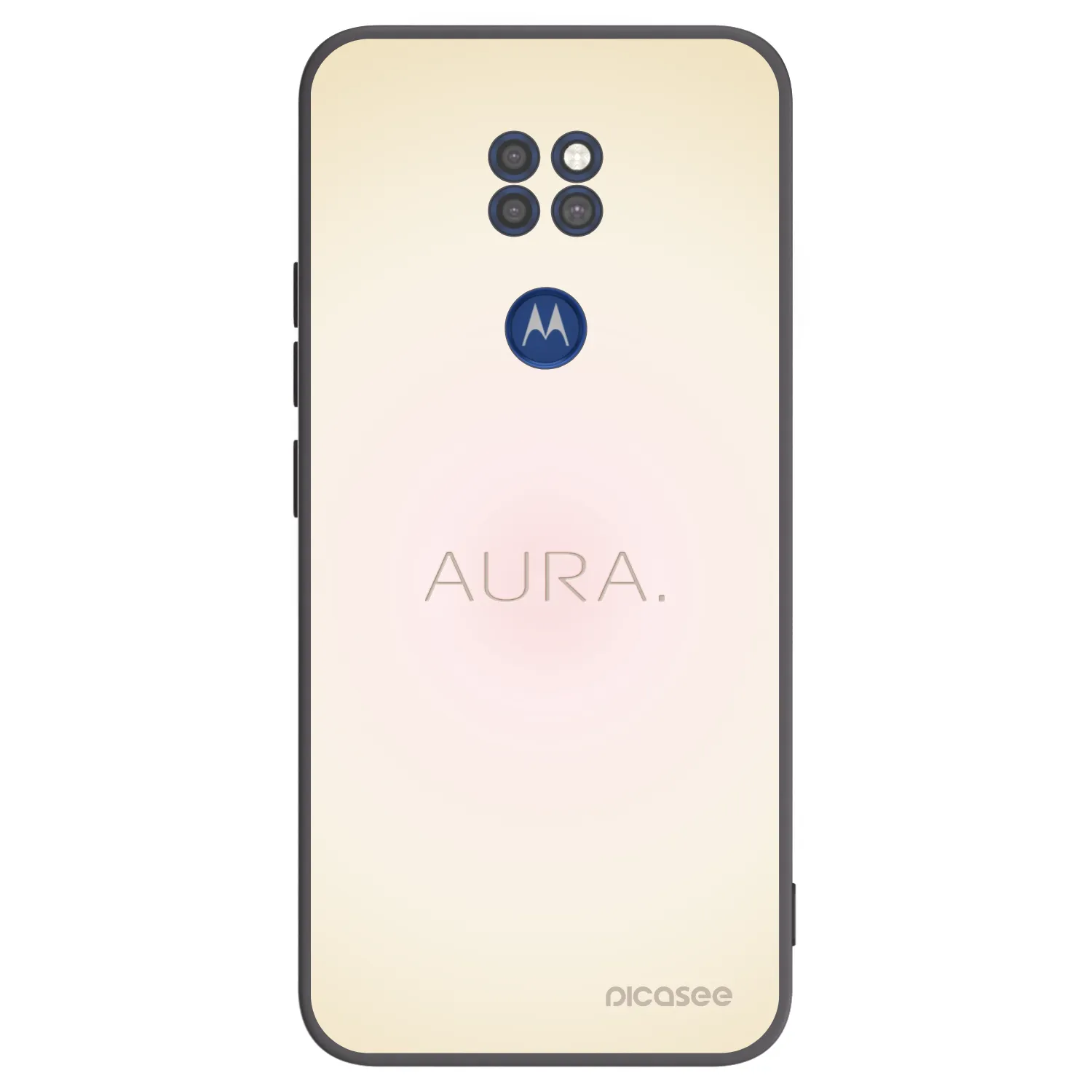 Picasee silikonowe czarne etui na Motorola Moto G9 Play - Aura