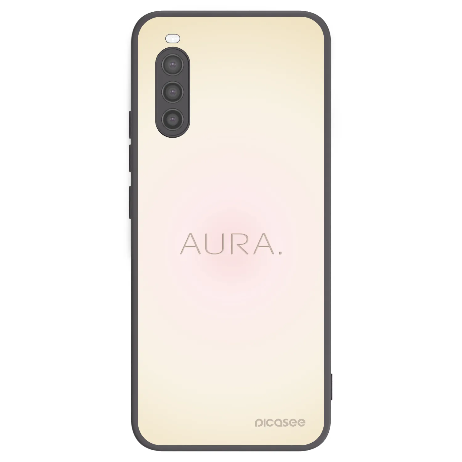 Picasee silikonowe czarne etui na Sony Xperia 10 II - Aura
