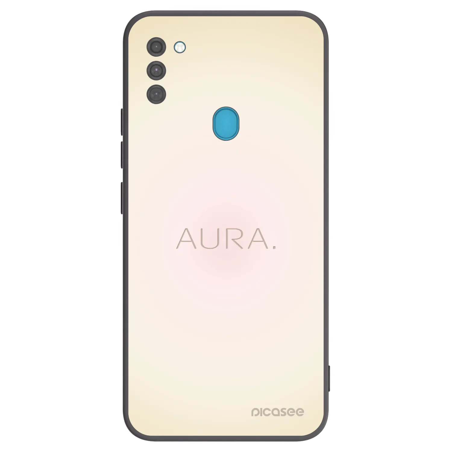 Picasee silikonowe czarne etui na Samsung Galaxy M11 - Aura