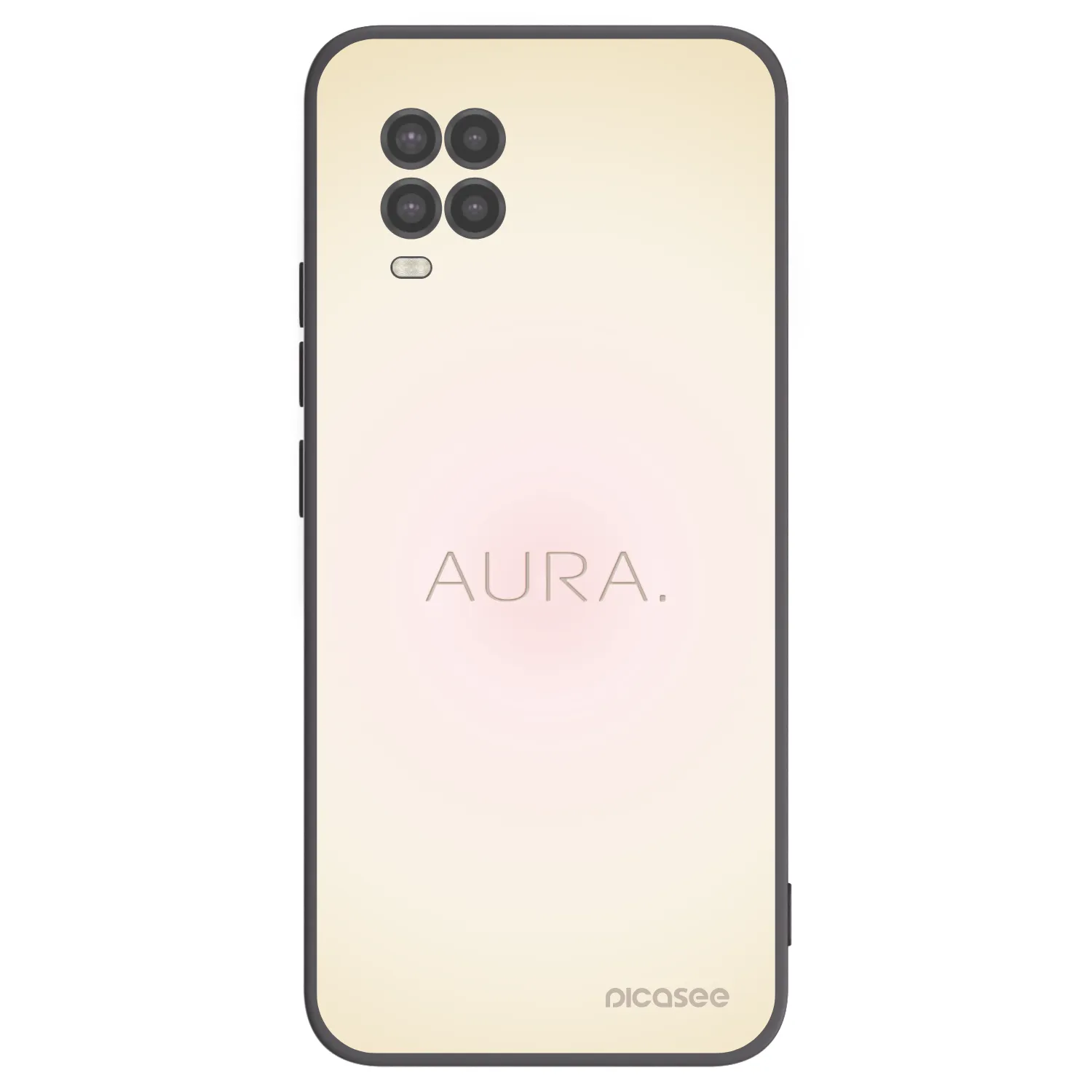 Picasee silikonowe czarne etui na Xiaomi Mi 10 Lite - Aura