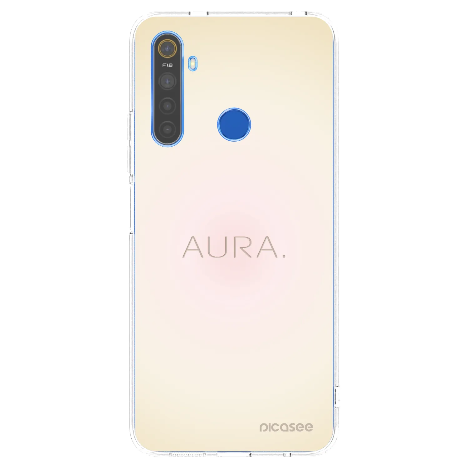 Picasee silikonowe przeźroczyste etui na Realme 5 - Aura