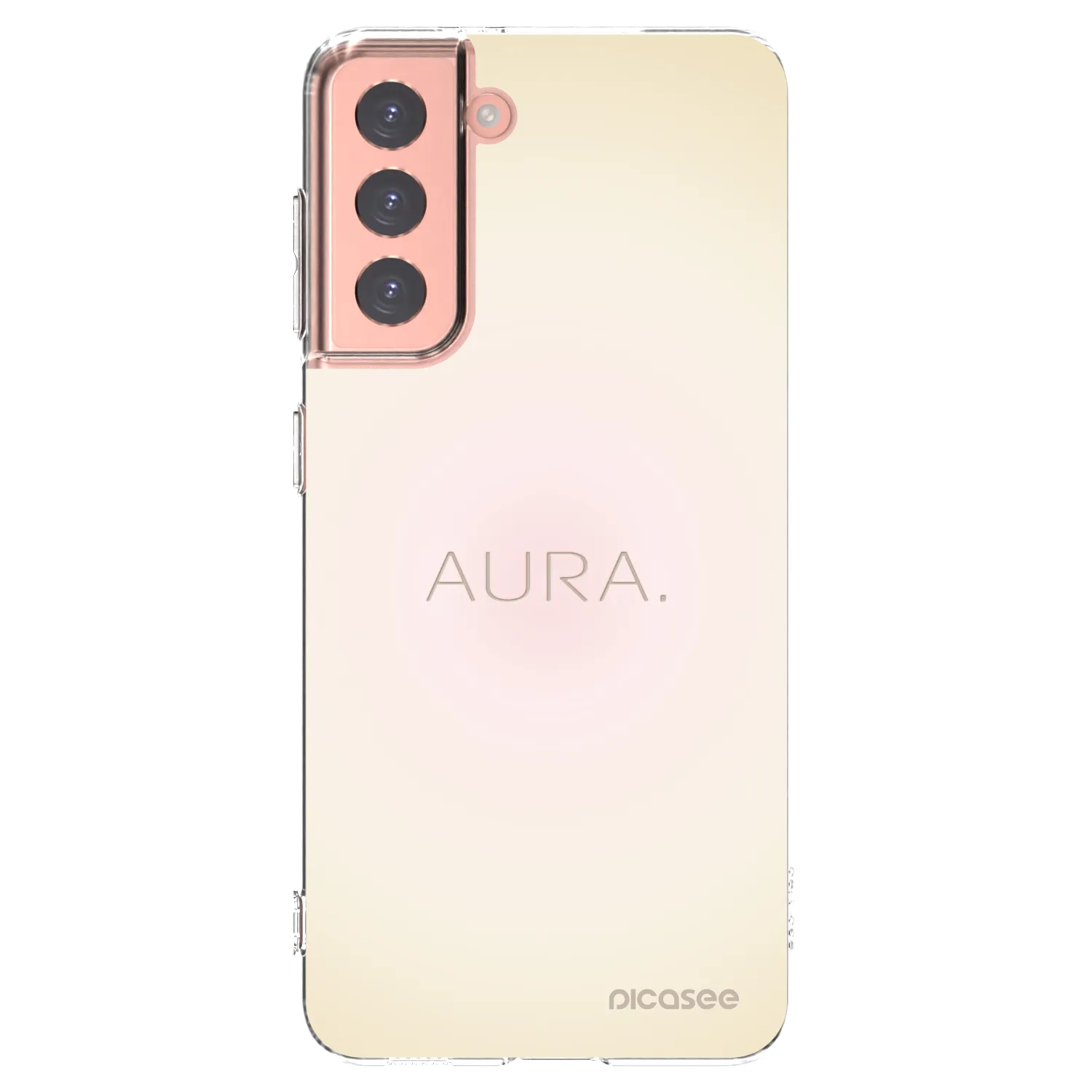 Picasee silikonowe przeźroczyste etui na Samsung Galaxy S21 5G G991B - Aura