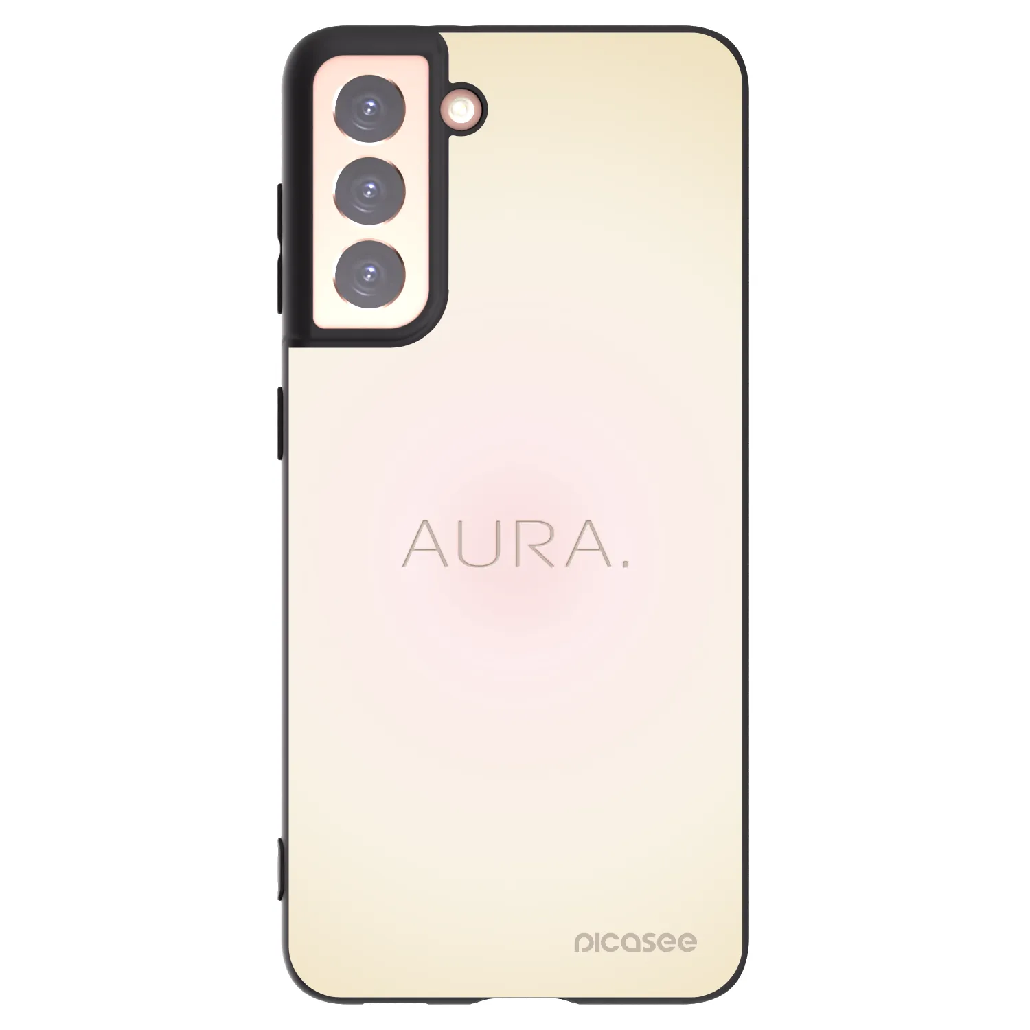 Picasee silikonowe czarne etui na Samsung Galaxy S21 5G G991B - Aura