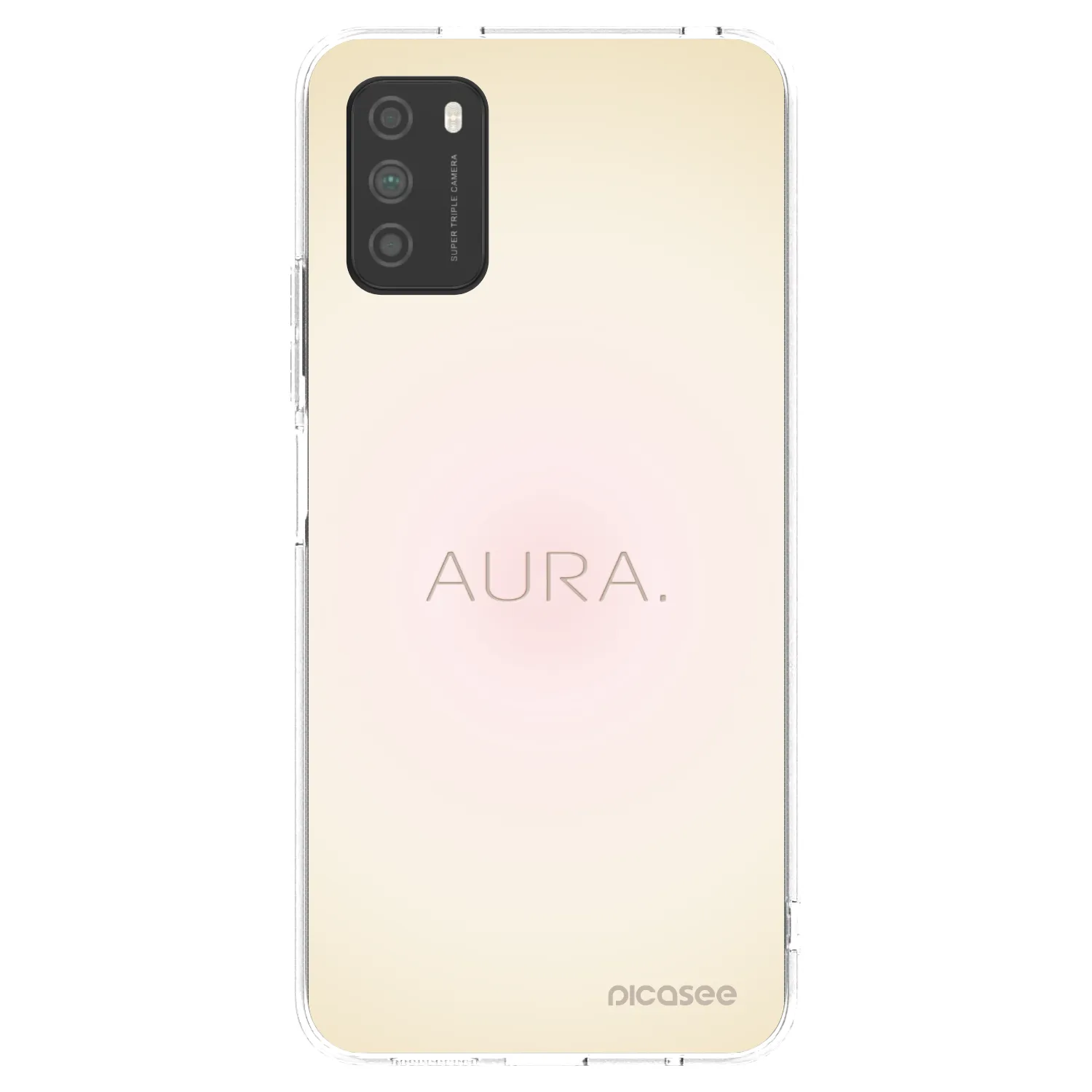 Picasee silikonowe przeźroczyste etui na Xiaomi Poco M3 - Aura