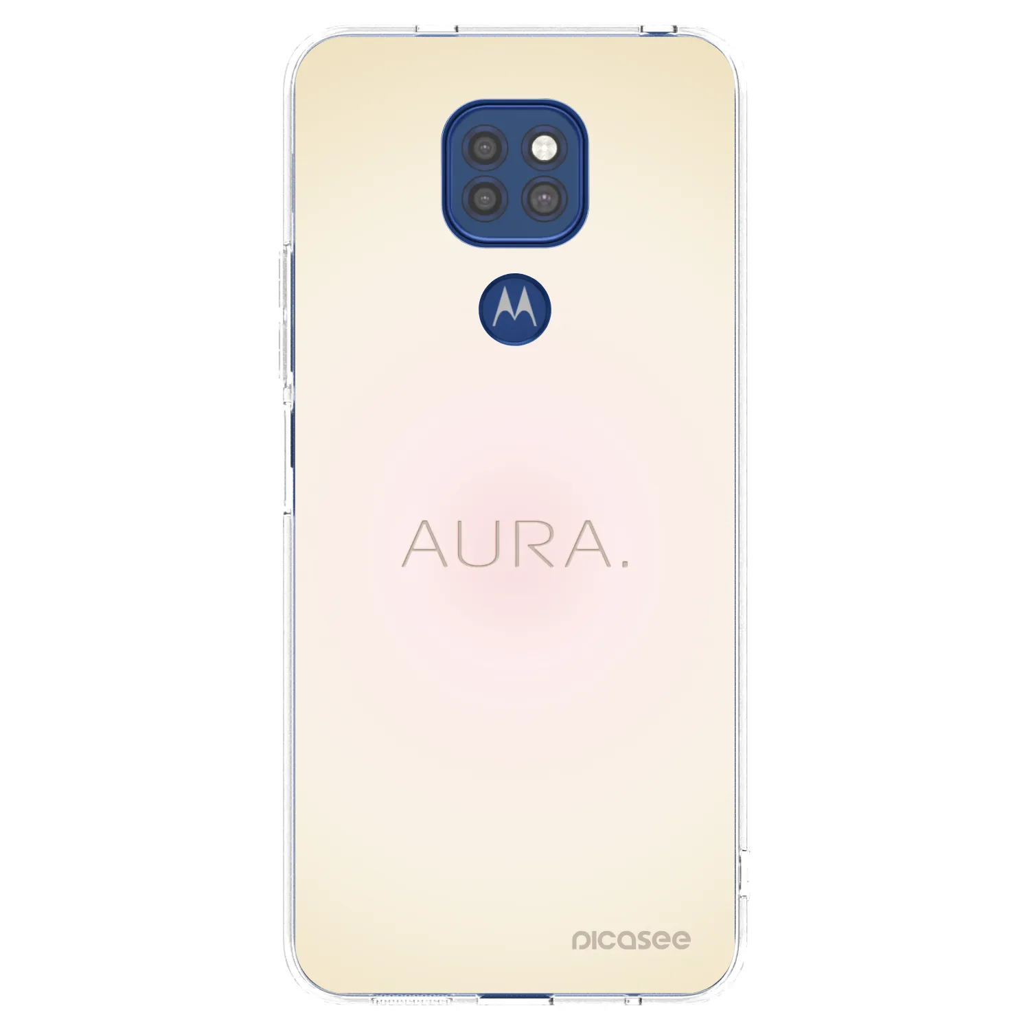 Picasee silikonowe przeźroczyste etui na Motorola Moto G9 Play - Aura