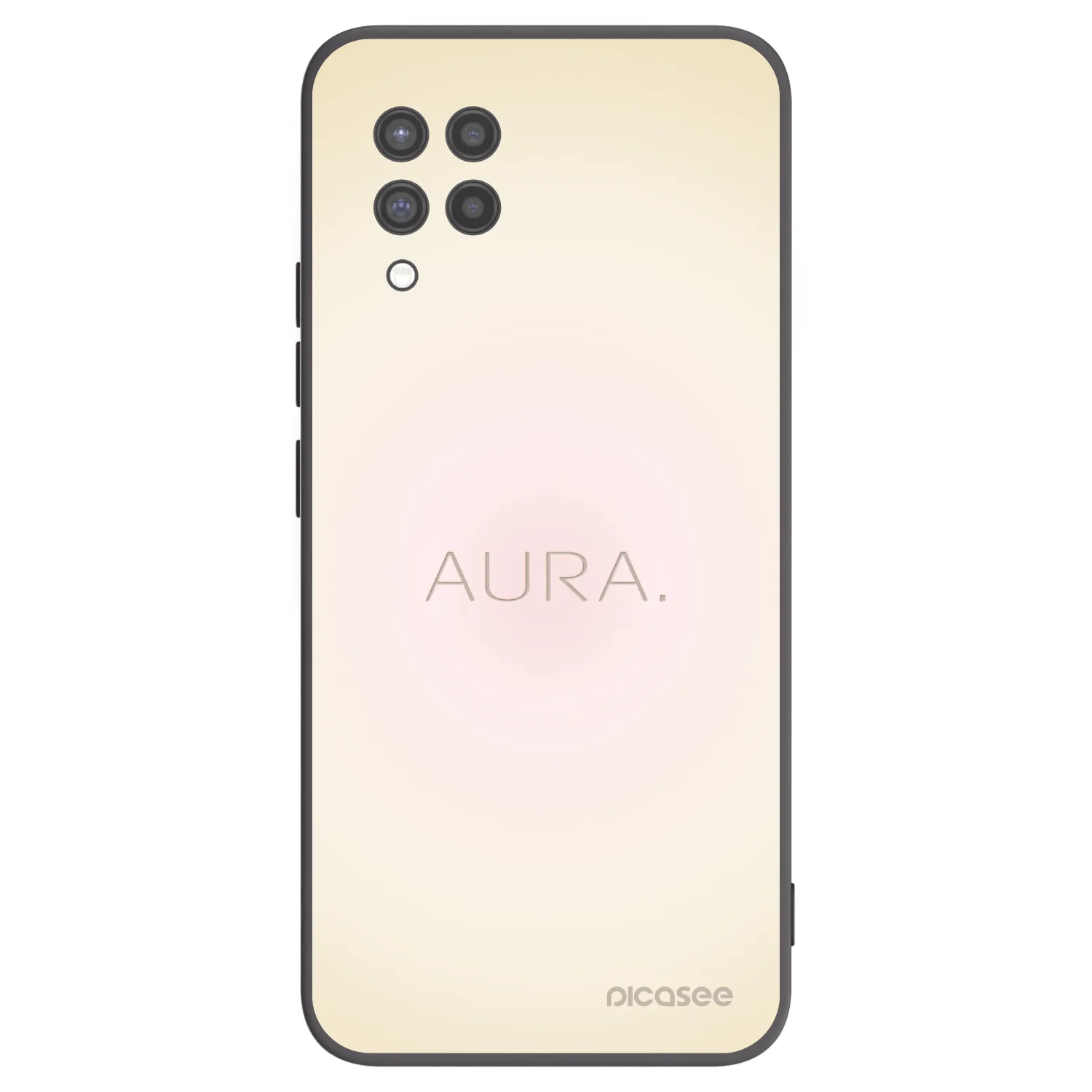 Picasee silikonowe czarne etui na Samsung Galaxy A42 A426B - Aura