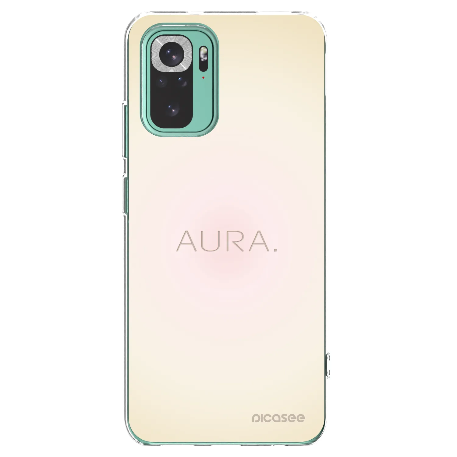 Picasee silikonowe przeźroczyste etui na Xiaomi Redmi Note 10 Pro - Aura