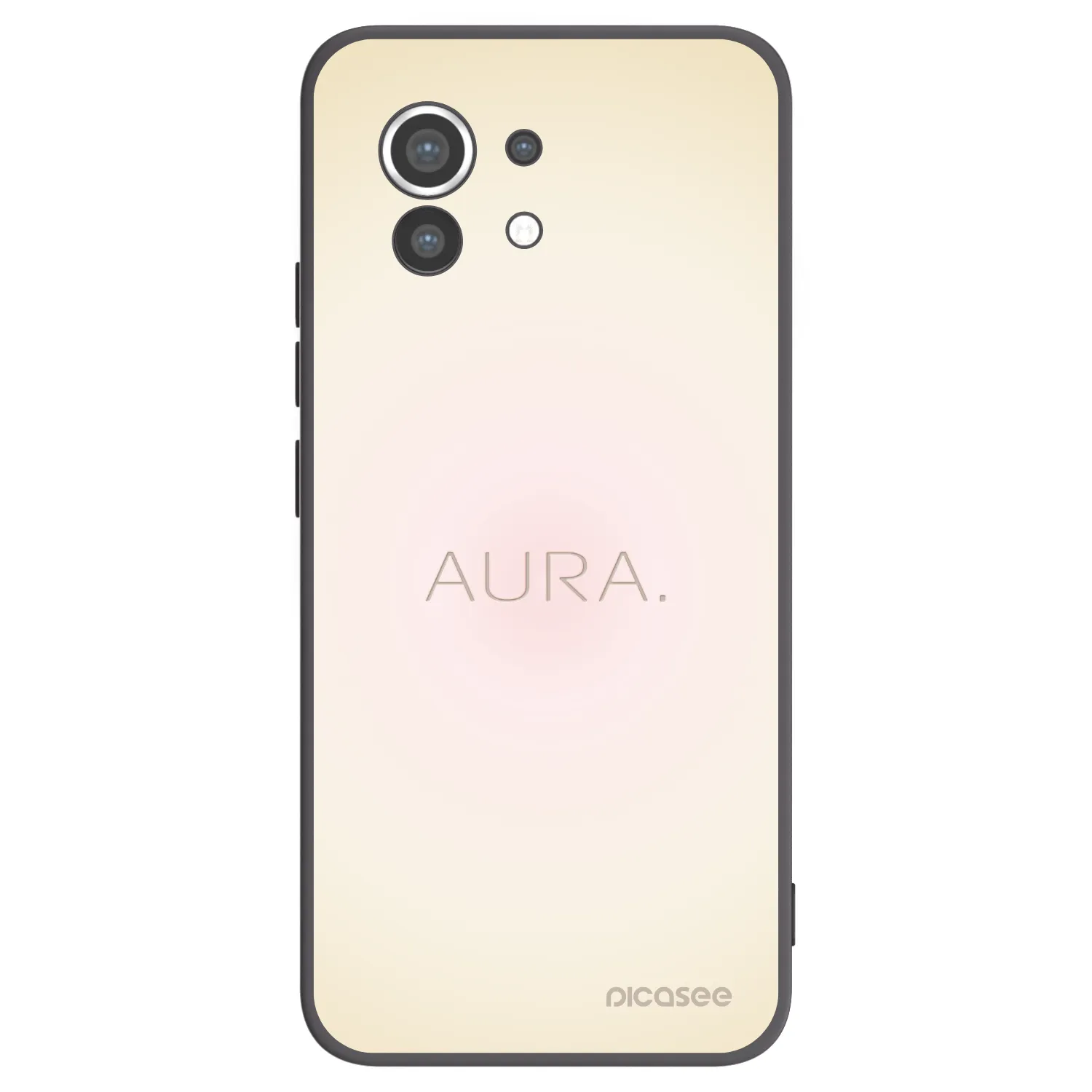 Picasee silikonowe czarne etui na Xiaomi Mi 11 - Aura