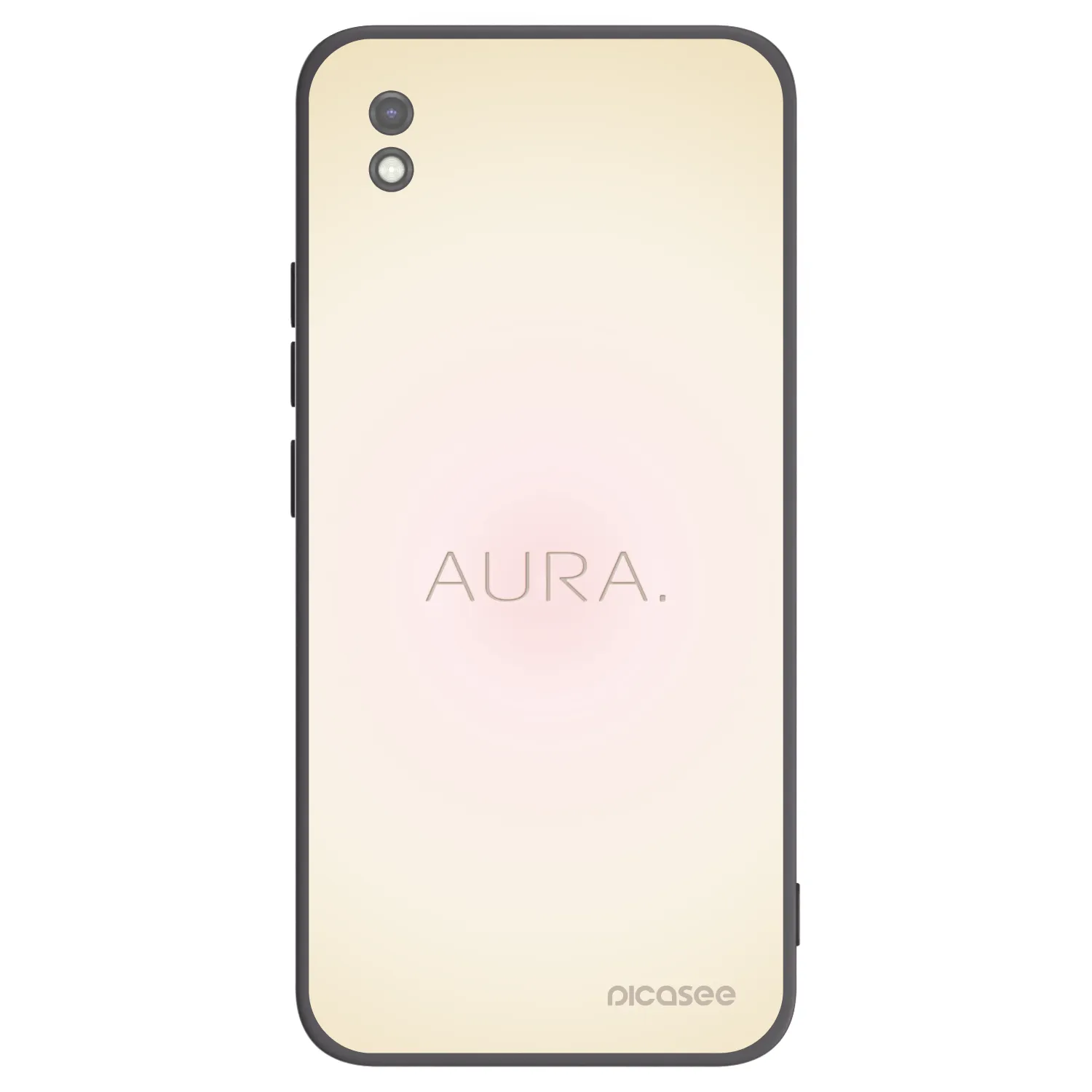Picasee silikonowe czarne etui na Xiaomi Redmi 9AT - Aura