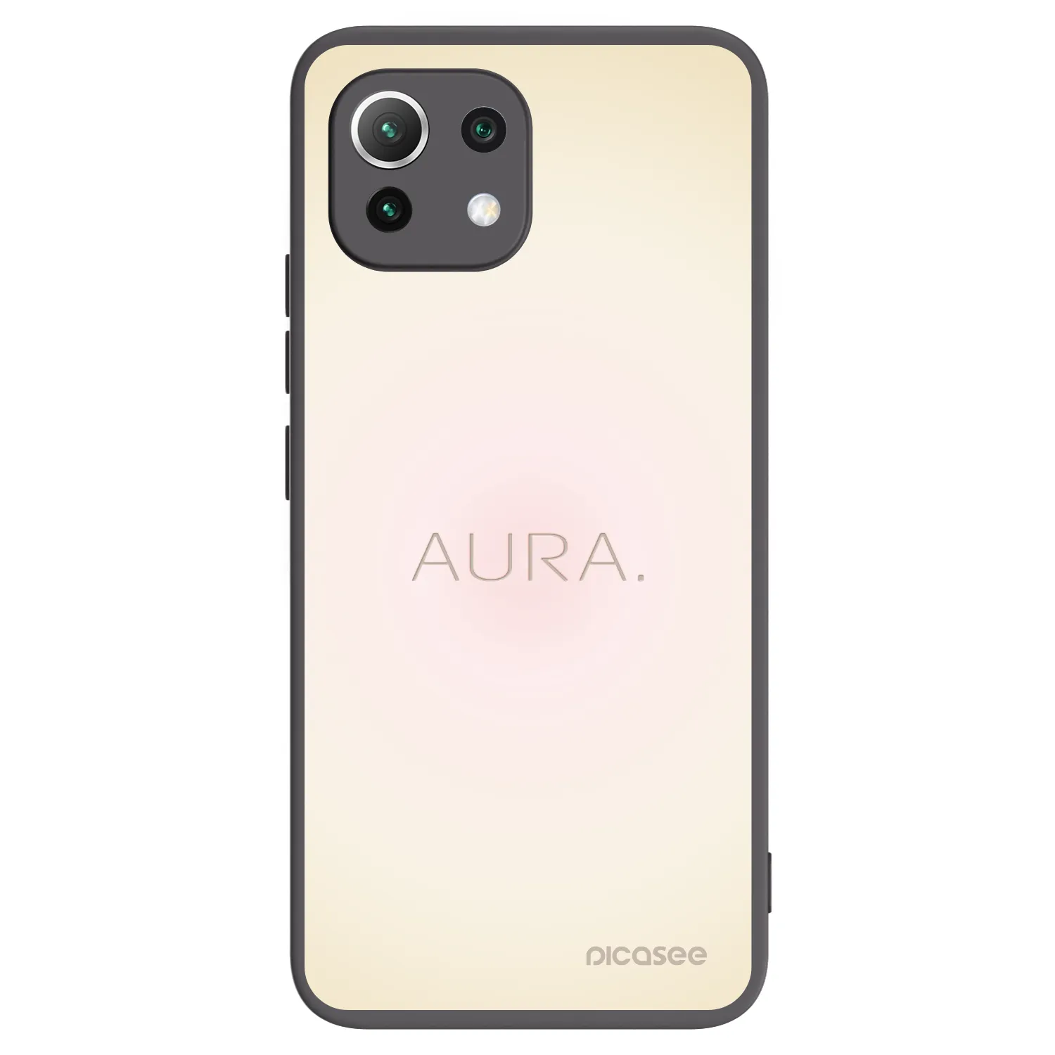Picasee silikonowe czarne etui na Xiaomi Mi 11 Lite - Aura