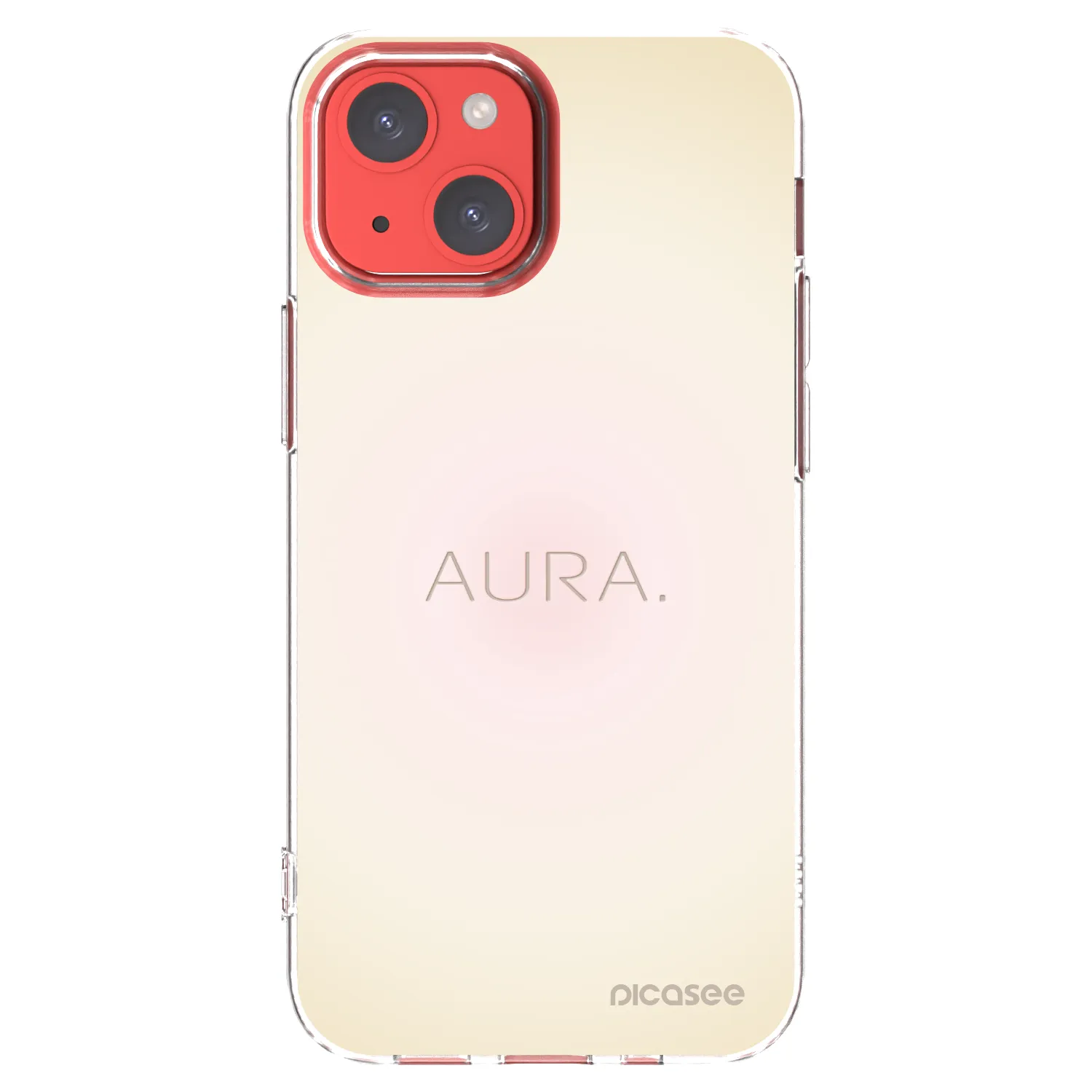 Picasee silikonowe przeźroczyste etui na Apple iPhone 13 mini - Aura