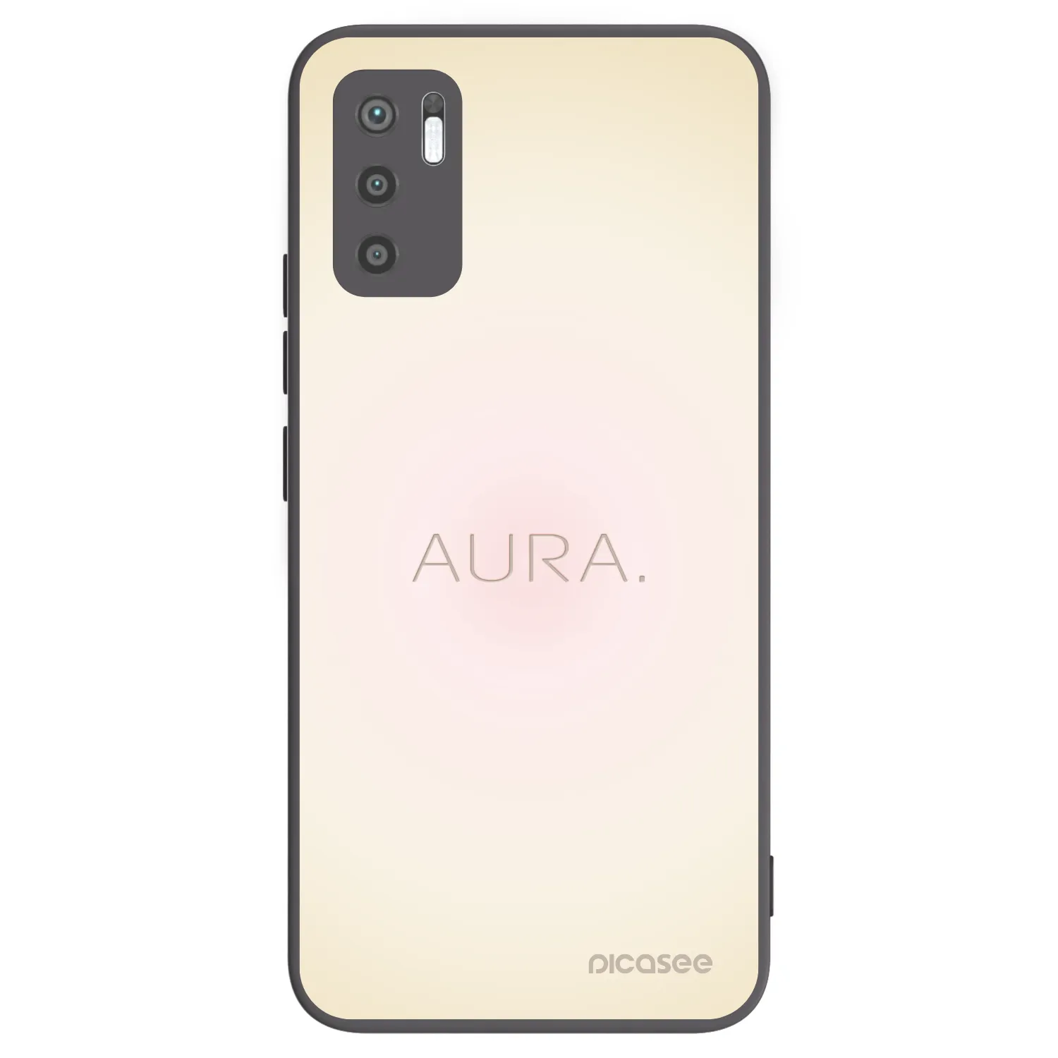 Picasee silikonowe czarne etui na Xiaomi Redmi Note 10 5G - Aura