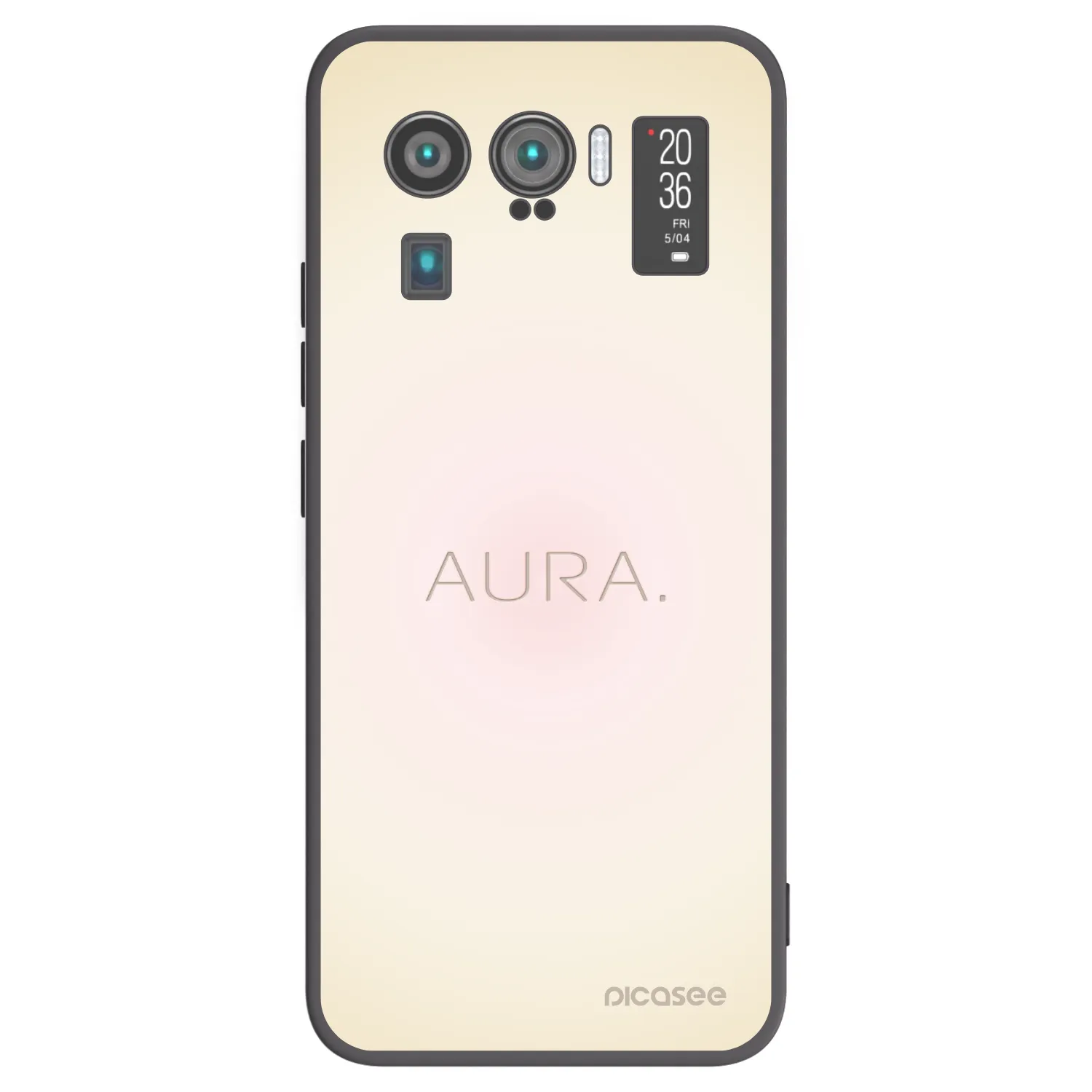 Picasee silikonowe czarne etui na Xiaomi Mi 11 Ultra - Aura