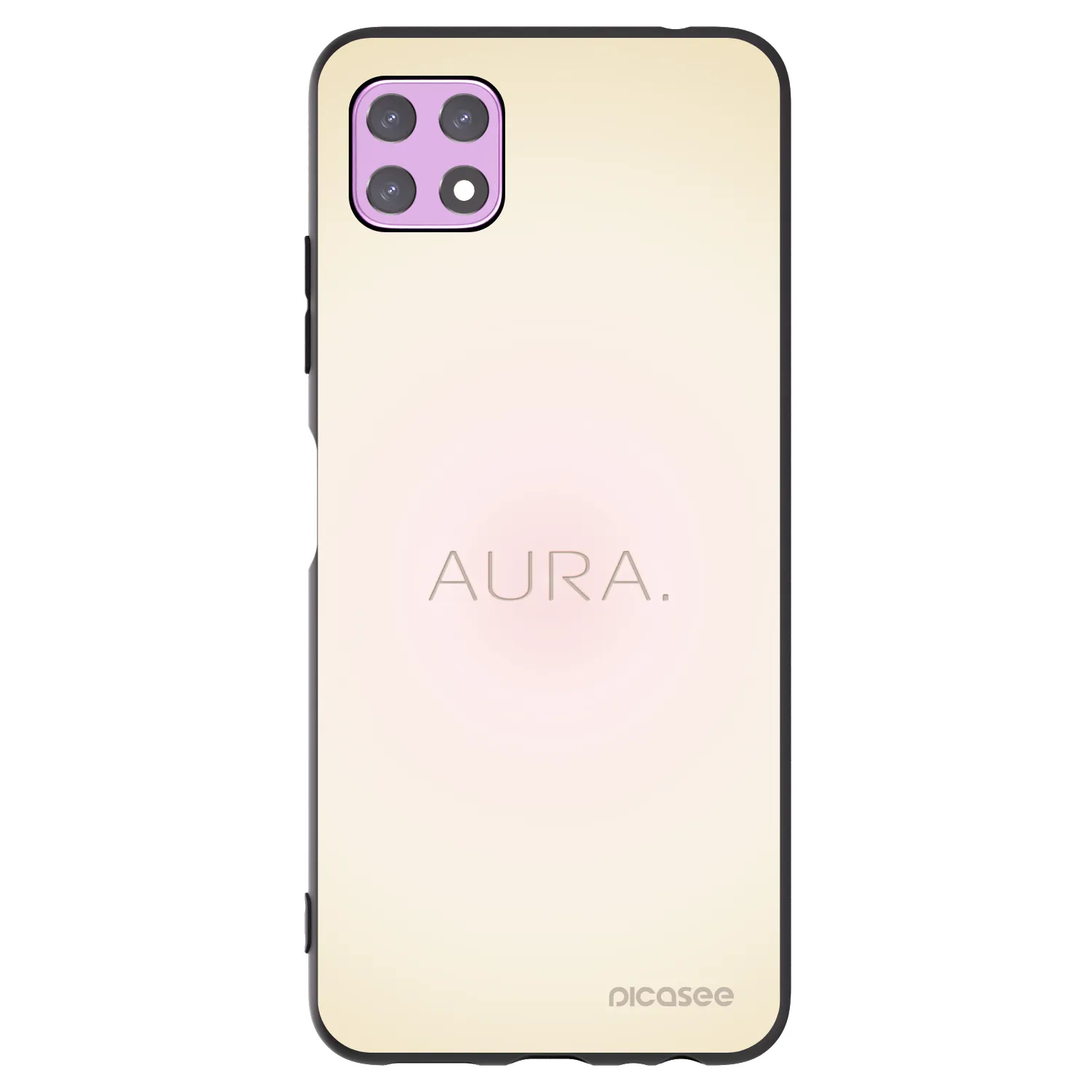 Picasee silikonowe czarne etui na Samsung Galaxy A22 A226B 5G - Aura