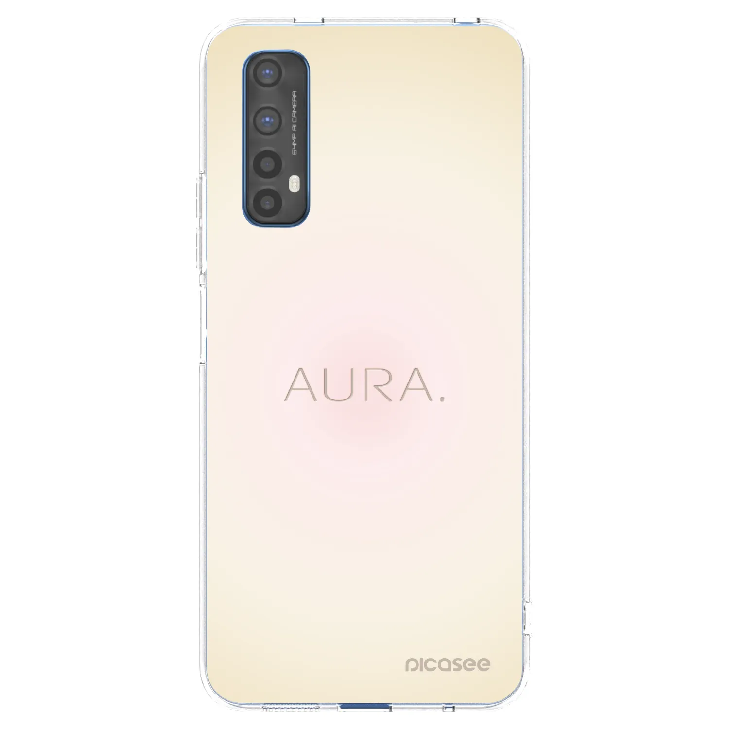 Picasee silikonowe przeźroczyste etui na Realme 7 - Aura