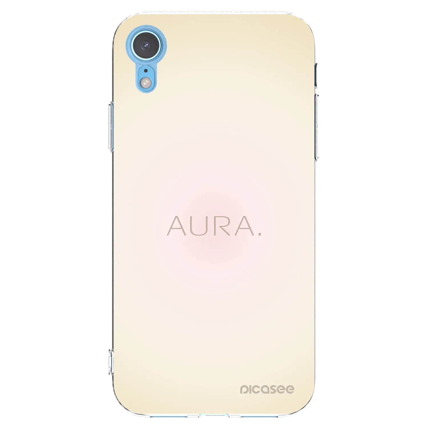 Picasee silikonowe przeźroczyste etui na Apple iPhone XR - Aura