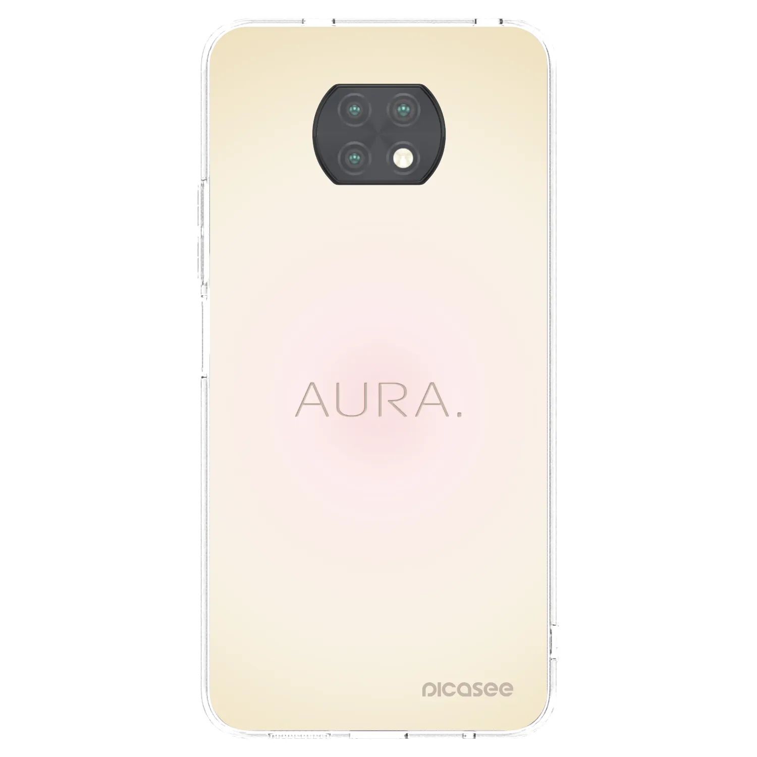 Picasee silikonowe przeźroczyste etui na Xiaomi Redmi Note 9T - Aura