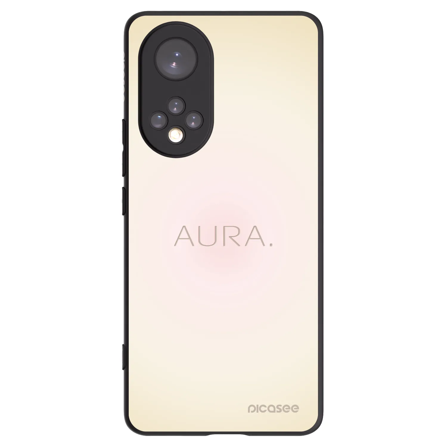 Picasee silikonowe czarne etui na Huawei Nova 9 - Aura