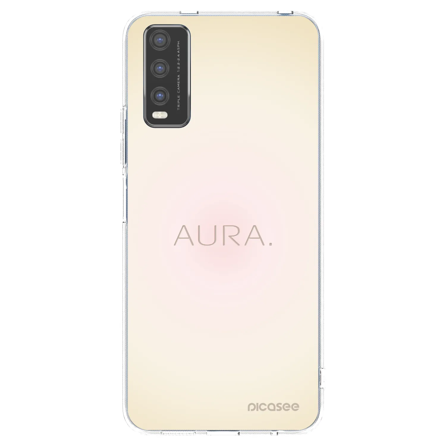 Picasee silikonowe przeźroczyste etui na Vivo Y20s - Aura