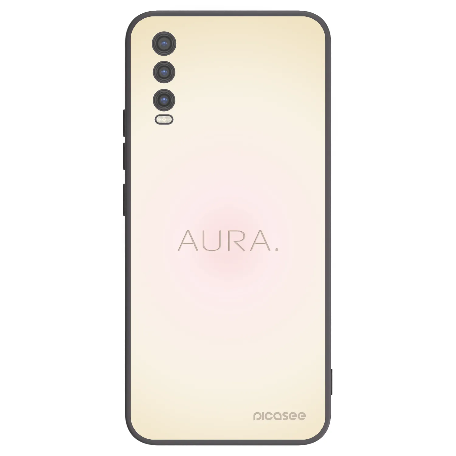 Picasee silikonowe czarne etui na Vivo Y20s - Aura