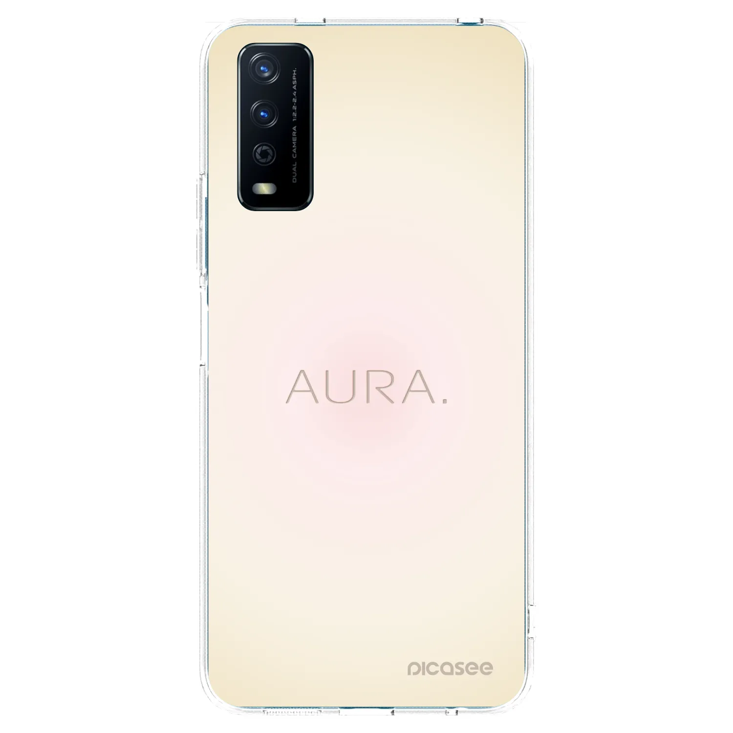 Picasee silikonowe przeźroczyste etui na Vivo Y11s - Aura