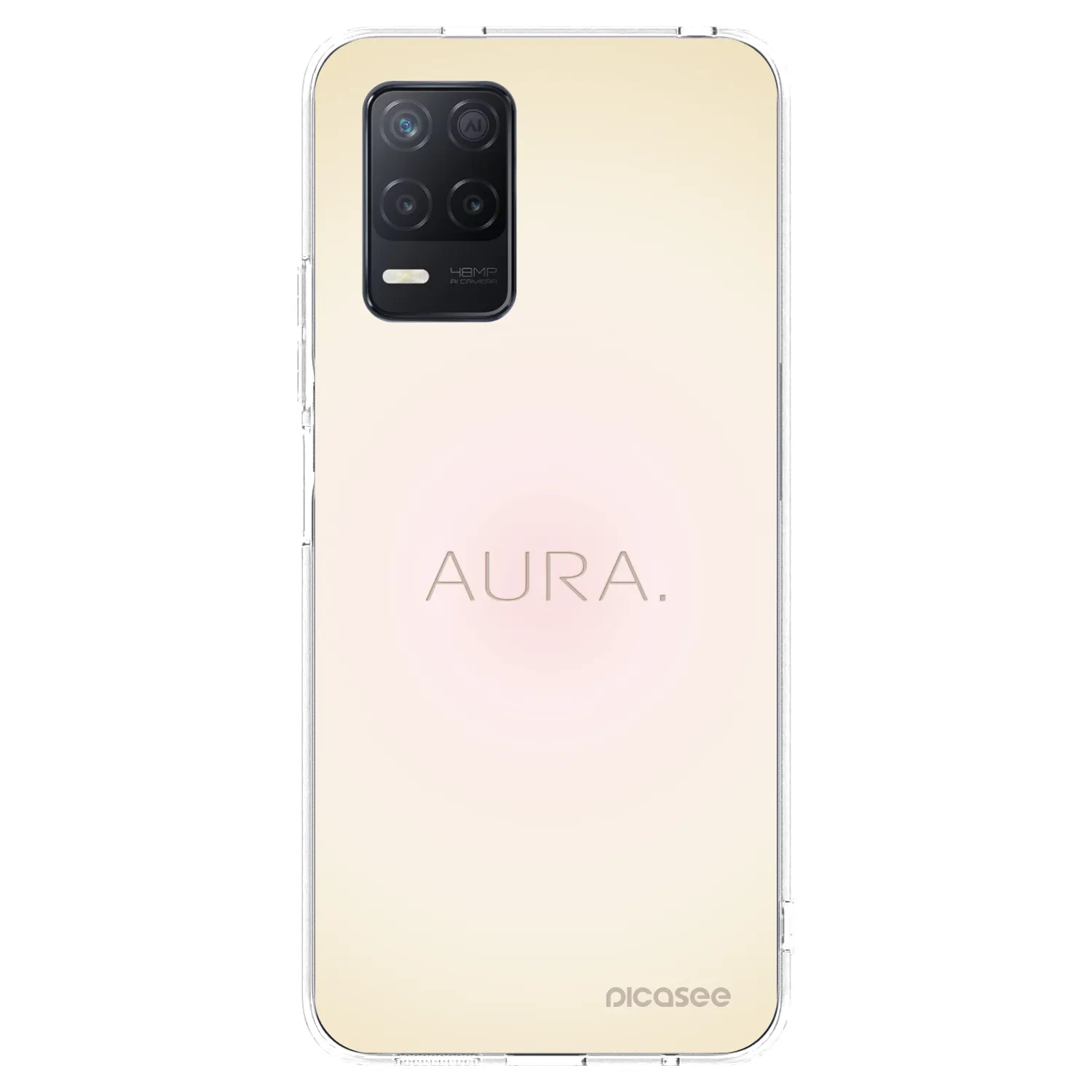 Picasee silikonowe przeźroczyste etui na Realme 8 5G - Aura